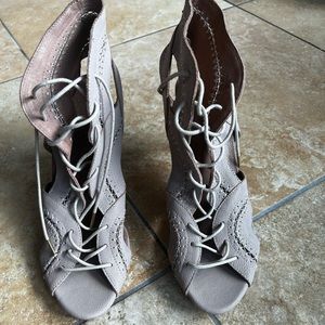 Joie lace up, high heeled gladiator sandals